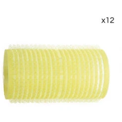 12 Rouleaux Velcro Jaunes Shophair 32mm