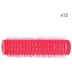 12 Rouleaux Velcro Rouges Shophair 13mm