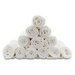 Sibel 12 Serviettes Bob Tuo Blanches -Soins Capillaires Boutique 12 serviettes bob tuo blanches 3