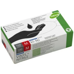 Boite De 100 Gants Noirs Vinyle Taille M