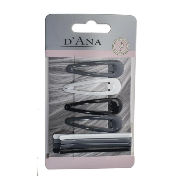 Carte De Clic Clac Et Barrette*8 Pieces Noir Stella Green 1 Carte De Clic Clac Et Barrette*8 Pieces Noir Stella Green