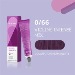 Coloration Permanente 0/66 Violine Intense Mix Kadus 60ML -Soins Capillaires Boutique coloration permanente 066 violine intense mix kadus 60ml 2