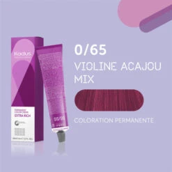 Coloration Permanente /65 Violine Acajou Mix Kadus 60ML -Soins Capillaires Boutique coloration permanente 65 kadus 60ml 2