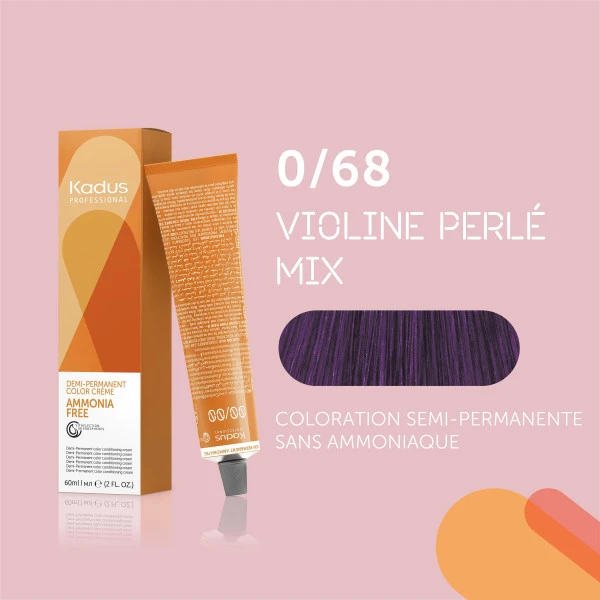 Coloration Semi-permanente Sans Ammoniaque 0/68 Violine Perlé Mix Kadus 60ML 3 Coloration Semi-permanente Sans Ammoniaque 0/68 Violine Perlé Mix Kadus 60ML – Image 3