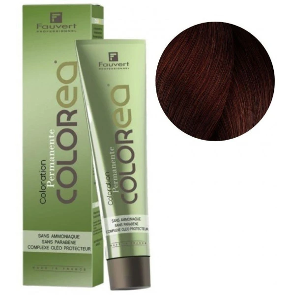 Crème Colorante Colorea N°4/56 Châtain Acajou Rouge Fauvert 100ML 1 Crème Colorante Colorea N°4/56 Châtain Acajou Rouge Fauvert 100ML