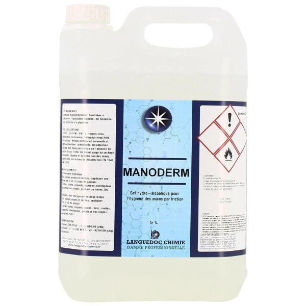 Gel Hydroalcoolique Manoderm 5L 1 Gel Hydroalcoolique Manoderm 5L