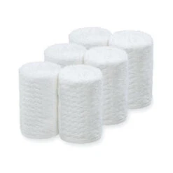 Sibel Lot 6 Serviettes Blanches Barburys 20 X 70 Cm