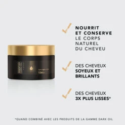 Masque Anti-frizz Dark Oil Sebastian 150ML -Soins Capillaires Boutique masque dark oil sebastian 150ml 2