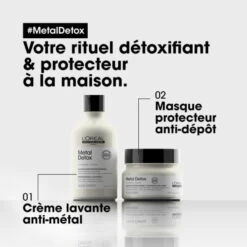 Masque Metal Detox L'Oréal Professionnel 250ML 13 Masque Metal Detox L'Oréal Professionnel 250ML -Soins Capillaires Boutique masque metal detox l oreal professionnel 250ml 3
