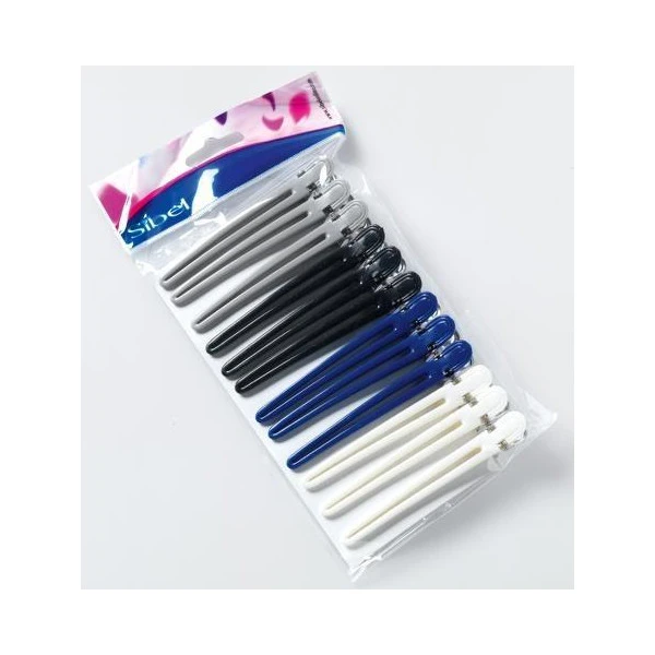 Sibel Pinces Sépare Mèches En Alu/plastique 1 Sibel Pinces Sépare Mèches En Alu/plastique