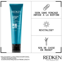 Routine Longueurs Extreme Length Redken 300ML -Soins Capillaires Boutique routine longueurs extreme length redken 300ml 5
