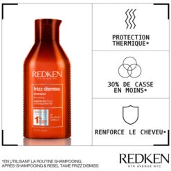 Shampooing Anti-frisottis Frizz Dismiss Redken 1L -Soins Capillaires Boutique shampooing anti frisottis frizz dismiss redken 1l 3
