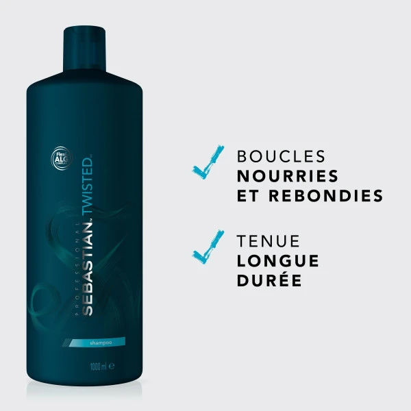 Shampooing Cheveux Bouclés Twisted Elastic Cleanser Sebastian 1L 2 Shampooing Cheveux Bouclés Twisted Elastic Cleanser Sebastian 1L – Image 2