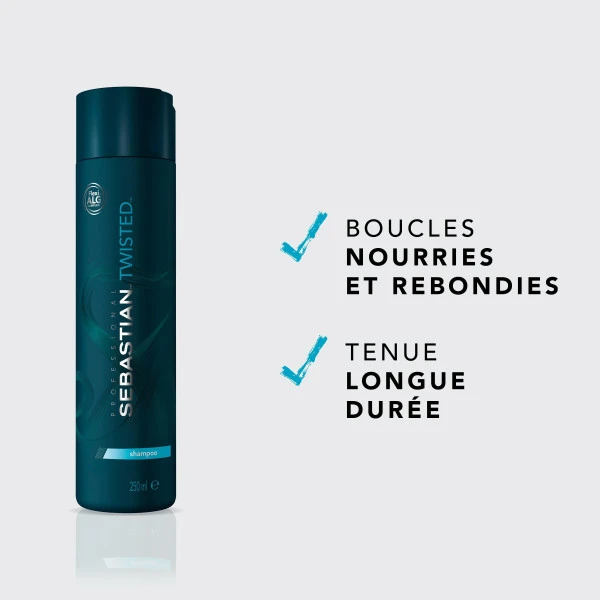 Shampooing Cheveux Bouclés Twisted Elastic Cleanser Sebastian 250ML 2 Shampooing Cheveux Bouclés Twisted Elastic Cleanser Sebastian 250ML – Image 2