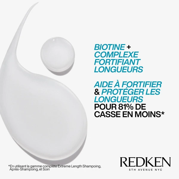Shampooing Fortifiant Longueurs Extreme Length Redken 300ML 2 Shampooing Fortifiant Longueurs Extreme Length Redken 300ML – Image 2