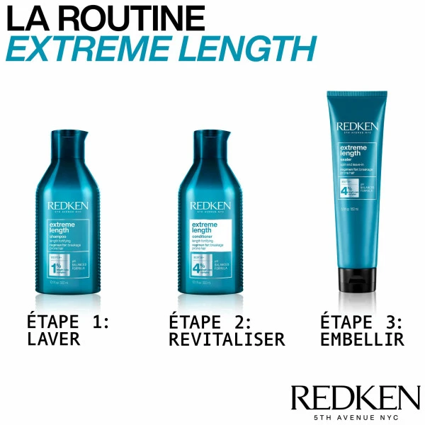 Shampooing Fortifiant Longueurs Extreme Length Redken 300ML 5 Shampooing Fortifiant Longueurs Extreme Length Redken 300ML – Image 5