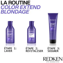 Shampooing Neutralisant Color Extend Blondage Redken 300ML -Soins Capillaires Boutique shampooing neutralisant color extend blondage redken 300ml 4