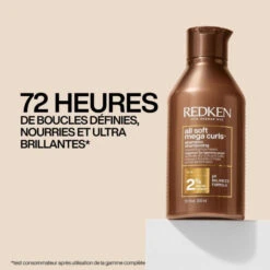 Shampooing Nourrissant Cheveux Bouclés All Soft Mega Curls Redken 300ML -Soins Capillaires Boutique shampooing nourrissant cheveux boucles all soft mega curls redken 300ml 5