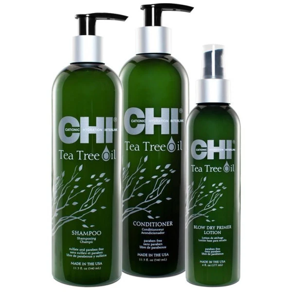Trio Shampooing + Conditionneur + Lotion Tea Tree Oil CHI 1 Trio Shampooing + Conditionneur + Lotion Tea Tree Oil CHI